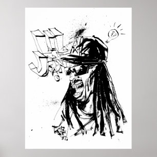 Póster Lil Jon "colaboração por Jim Mahfood e Lil Jon "