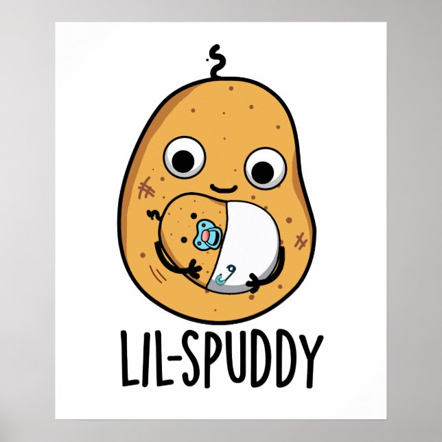 Poster Lil Spuddy Funny Potato Pun (Frente)