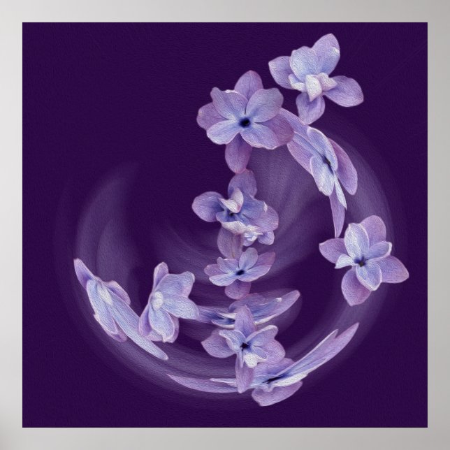 Poster Lilac em círculo (Frente)