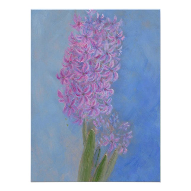 Póster Lilac - Rosa Hyacinth (Frente)