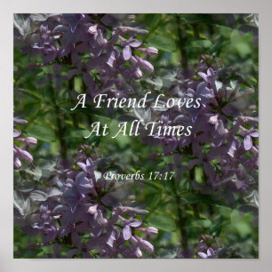 Poster Lilacs do ~ proverbs17-17