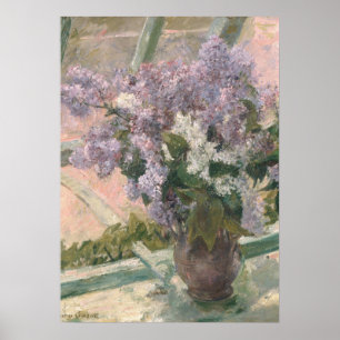 Poster Lilacs na janela por Mary Cassatt American Painter