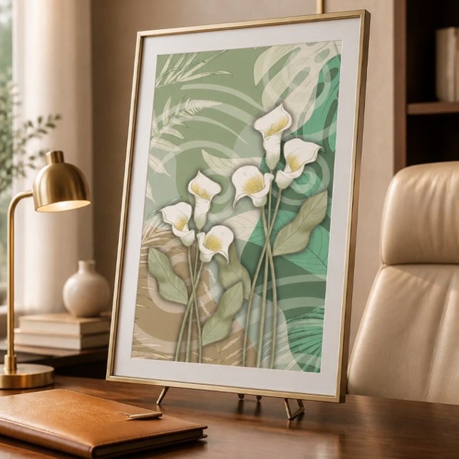 Poster Lilases Brancas 60x90cm (Criador carregado)