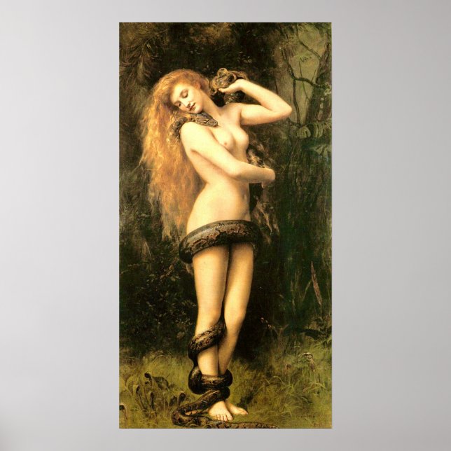 Poster Lilith por John Collier (Frente)