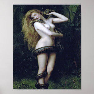 Poster Lilith Por John Collier 1887