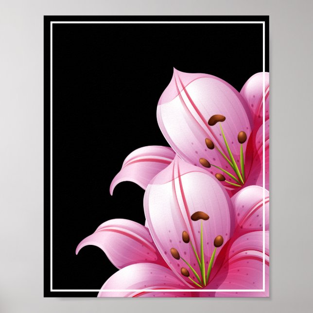 Poster Lillie poster-Rosa (Frente)