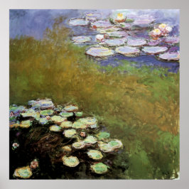 Poster Lillies: 1914-17 por Monet