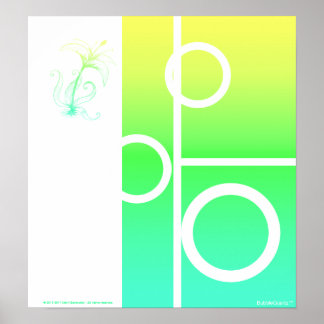 Póster Lily abstrato