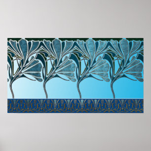 POSTER LILY, ART NOUVEAU FLORAL: MAR GREGO