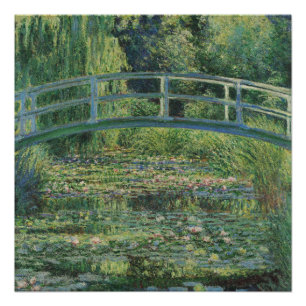 Póster Lily Pond, Painting Oil Landscape, Monet