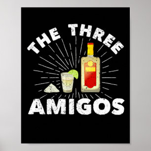 Poster Limão 3 Amigos Salt Tequila Mexicano
