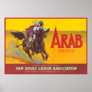 Poster Limão árabe LabelSan Dimas, CA