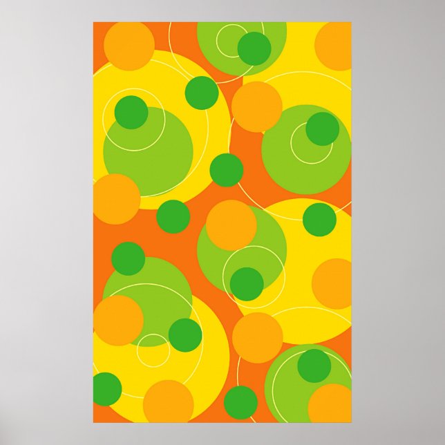 Póster Limão Citrus Colorida Portas Diversas do Círculo P (Frente)