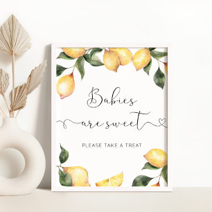 Poster Limão-d'água Bebês são doces