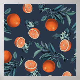 Poster Limão e Folha Padrão VI