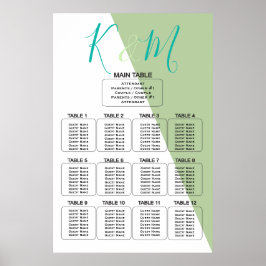 Poster Limão Geométrico Magnífico Casamento Minimalista