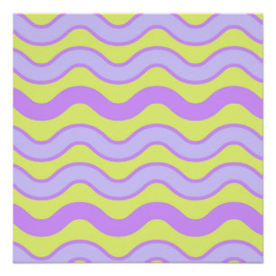 Póster Limão Minimalista Moderno de Stripe do Primavera R