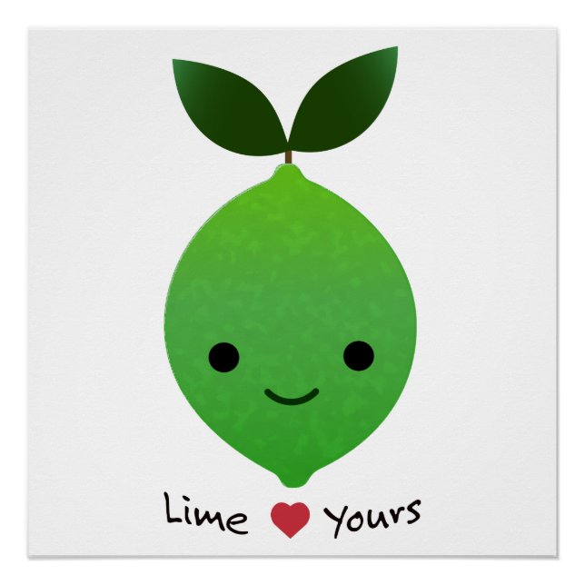 Póster Limão Seu Limão Kawaii Cute (Frente)