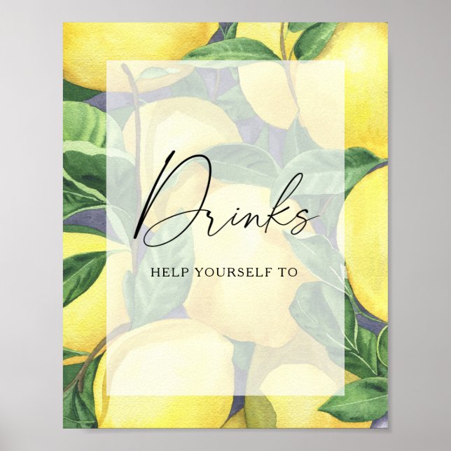 Poster Limas - Cartaz de Bebidas (Frente)
