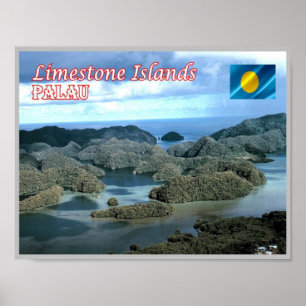 Poster Limestone Island - Palau -