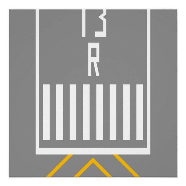 Póster Limiar RWY 13R (Frente)