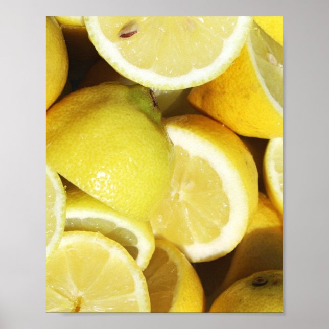 Poster Limões Amarelo (Frente)