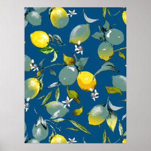 Poster Limões de aquarelas 29