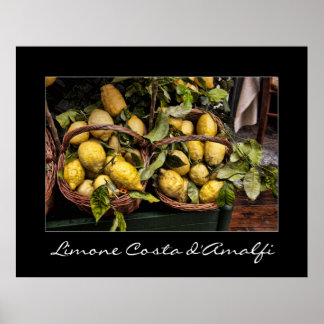 Poster Limões do Restaurante Italiano da Costa Amalfi