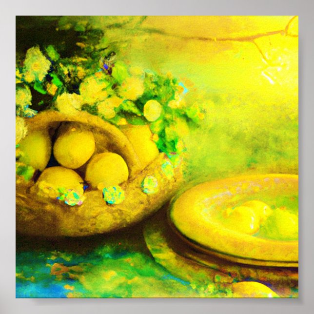 Poster Limões vintage (Frente)