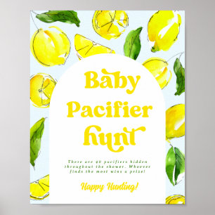 Poster Limon Retro Baby Pacifier Hunt Games