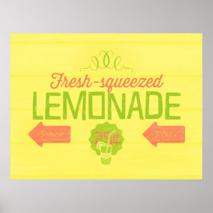 Poster Limonada fresca espremida