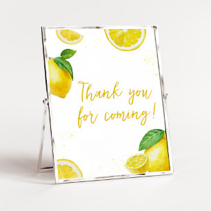 Poster Limonada Minimalista Obrigado por vir