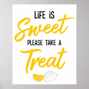 Poster Limonada Sunshine e Divertida Mantenham o Tratado