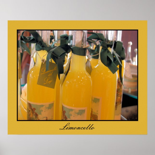 Póster Limoncello, licor de limão italiano (Frente)