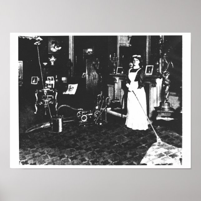 Póster Limpador de vácuo no trabalho (Frente)