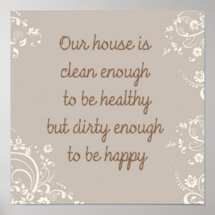 Póster Limpar o suficiente