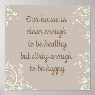 Póster Limpar o suficiente