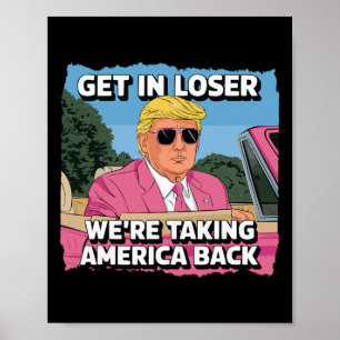 Poster Limpeza de Donald Trump Republicano Apoiador de Tr