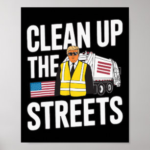 Poster Limpeza de Donald Trump Republicano Apoiador de Tr