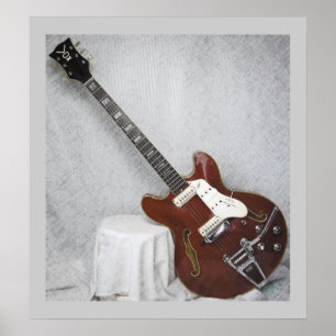 Póster Lince super GuitarPoster de luxe do Vox