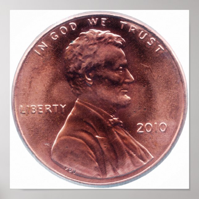 Poster Lincoln Cent (Frente)