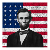 Lincoln e a bandeira americana