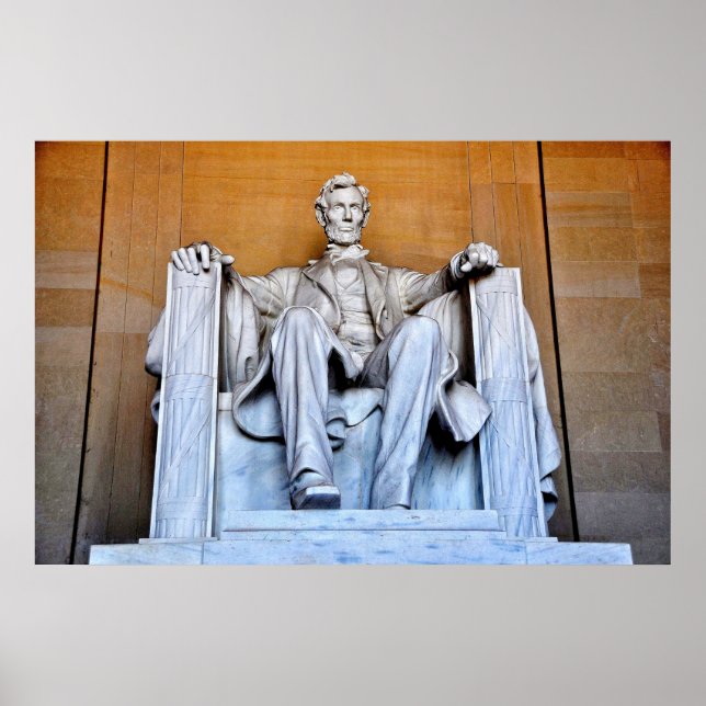 Poster Lincoln Memorial Statue, Washington D.C. (Frente)