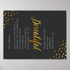 Poster Linda, 1 Peter 3 Escritura Verse