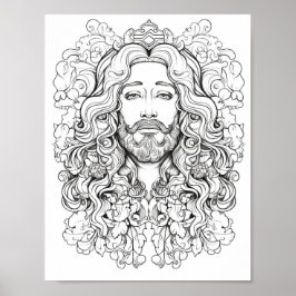 Poster Linda Bíblia de Adultos - Coloração estimada