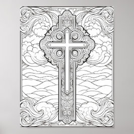 Poster Linda Bíblia de Adultos - Coloração estimada