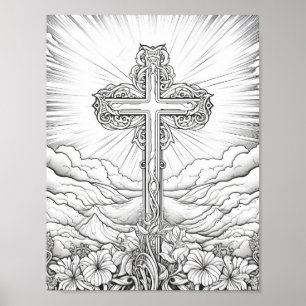 Poster Linda Bíblia de Adultos - Coloração estimada