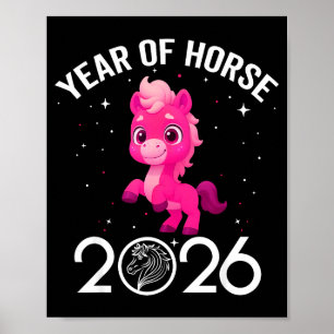 Poster Linda Camiseta Ano Novo 2026 Menina Menino - Ano D