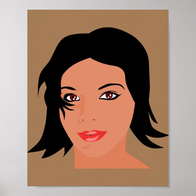 Poster linda cara bonito (Frente)