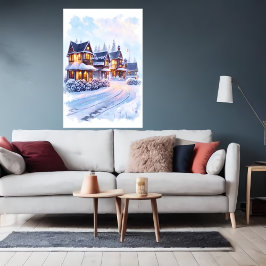 Poster Linda casa única | Arte AI